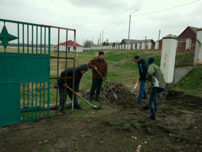 12.03.2017Г. В ГБУ ДО "НАУРСКАЯ ДЮСШ" БЫЛ ПРОВЕДЕН СУББОТНИК