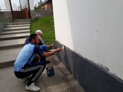 28.04.2018 Г. В ГБУ ДО "НАУРСКАЯ ДЮСШ" БЫЛ ПРОВЕДЕН СУББОТНИК